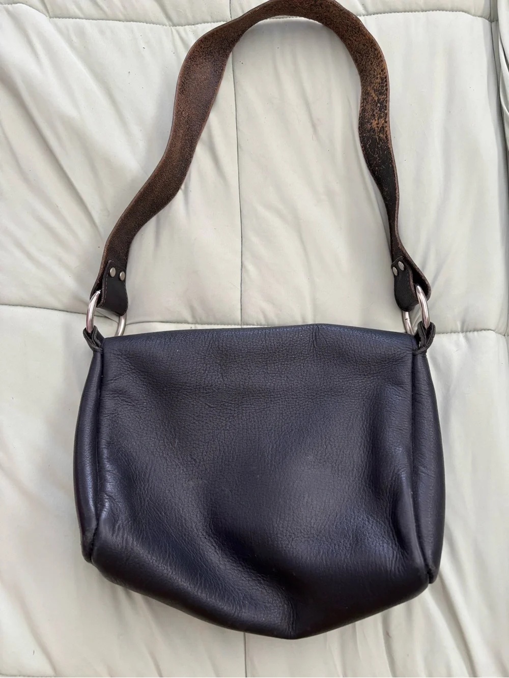 Harley-Davidson Black Leather Crossbody with Crystal Stud Accents